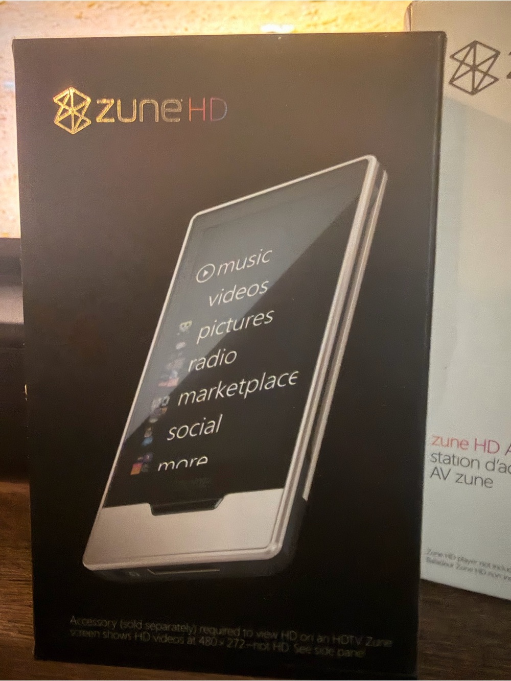 New, Collectors Microsoft Zune HD Portable Media Player - Black & Silver